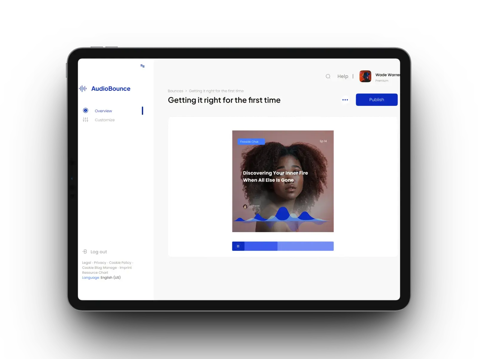 AudioBounce — Transforme Áudio em Histórias