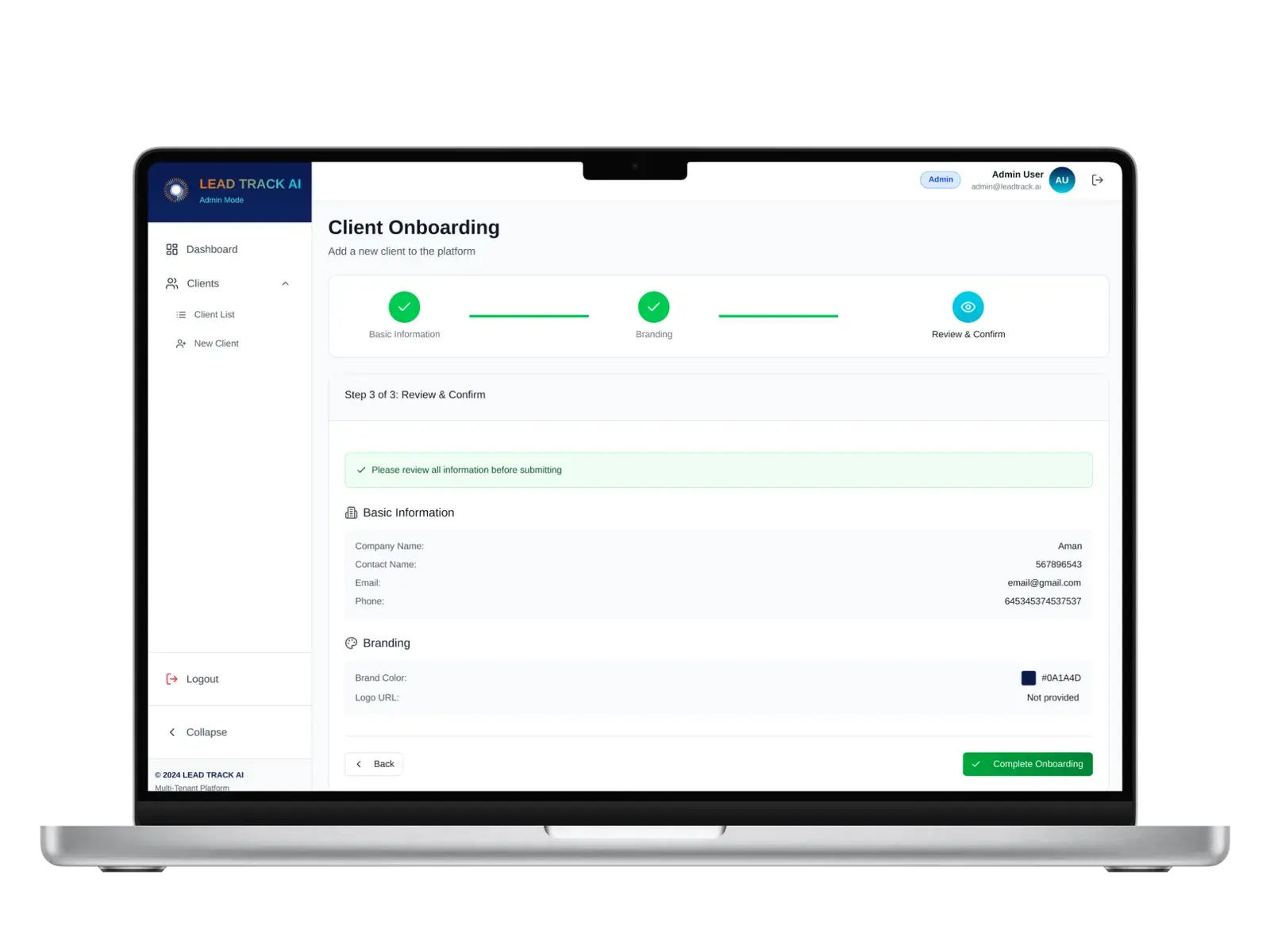 Lead Track AI — Captação de Leads com Agente de Voz