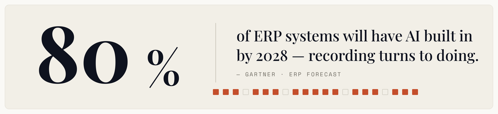 Agentic ERP: When Your System Stops Recording and Starts Working